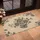 Charcoal Flowers Elegant Stems Varied Leaves Swirling Vines - Home Decor Gift Doormat - 4