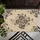Charcoal Flowers Elegant Stems Varied Leaves Swirling Vines - Home Decor Gift Doormat - 6