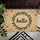 Rustic Hello Wreath Forest Green Leaves - Everyday Home Accent Gift Doormat - 6