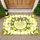 Hello Lemon Slice Black Bow Lemon Branches Greenery Welcoming Decor Doormat - 1