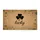 Black Four-Leaf Clover Lucky Botanical - Good Luck Home Decor Gift Doormat - 3
