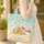 Seashell Starfish Hibiscus Sandcastle Beach - Summer Vacation Beach Lover Gift Quilted Tote Bag - 4