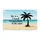 Palm Tree Beach Scene 'Life Is A Beach' Quote - Beach Lifestyle Decor Doormat - 3