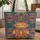 Horse Heads Southwestern Textile Folk Art - Horse Lover Gift Quilted Tote Bag - 1