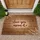 Deep Red Love You Mean It Heart Hand Lettered Script - Natural Rustic Home Decor Gift Doormat - 1