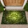 Glowing Four Leaf Clover Emerald Green Vines Mossy Forest Ground - Good Luck Home Decor Gift Doormat - 1