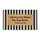 Dog Barks Quote Rustic Tan Stripes - Home Decor Gift for Dog Owners Doormat - 3