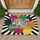 Come In We Are Awesome Text Polka Dots Black White Stripes - Welcoming Home Entryway Decor Doormat - 1