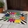 Come In We Are Awesome Text Polka Dots Black White Stripes - Welcoming Home Entryway Decor Doormat - 5