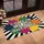 Come In We Are Awesome Text Polka Dots Black White Stripes - Welcoming Home Entryway Decor Doormat - 4