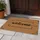 Welcome Script Black Border Jute Home Entryway Guest Welcome Doormat - 5