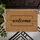 Welcome Script Black Border Jute Home Entryway Guest Welcome Doormat - 6