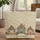 Tiny Wildflower Cottage Houses Cross-Stitch Frame - Farmhouse Home Decor Gift Quilted Tote Bag - 1