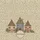 Tiny Wildflower Cottage Houses Cross-Stitch Frame - Farmhouse Home Decor Gift Quilted Tote Bag - 7