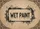 Wet Paint Drip Text Distressed Border Rustic Wood Panel Texture - Workshop Decor Gift Doormat - 7