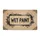 Wet Paint Drip Text Distressed Border Rustic Wood Panel Texture - Workshop Decor Gift Doormat - 3