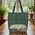Personalized Camper Van Forest Foliage - Travel Essentials Quilted Tote Bag - 3
