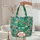 Personalized Tropical Floral Bird-of-Paradise Animal Print Everyday Gift Quilted Tote Bag - 5