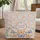Textured Wing Butterflies Floral Name Flowers - Everyday Carryall Gift Quilted Tote Bag - 1