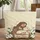 Haloed Human Lamb Lilies Laurel Sprig Scroll Ditsy Floral - Everyday Carry Gift Quilted Tote Bag - 1