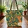 Giraffe Head Tropical Foliage Floral Wreath - Wildlife Lover Gift Quilted Tote Bag - 3