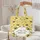Floral White Daisy Blossoms Black Yellow Striped Bees Name Wreath - Everyday Flower Lover Gift Quilted Tote Bag - 5