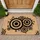 Concentric Circles Targets Brown Texture Background - Home Decor Gift Doormat - 1