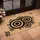 Concentric Circles Targets Brown Texture Background - Home Decor Gift Doormat - 4