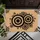 Concentric Circles Targets Brown Texture Background - Home Decor Gift Doormat - 6