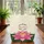 Ornate Lotus Flower Botanical Vines Floral Wreath Personalized Gift Quilted Tote Bag - 3