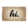 Friendly Script Hi Welcome Greeting - Earthy Woven Fiber Home Decor Gift Doormat - 3