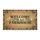 Welcome To Our Farmhouse Rustic Swirl Leaf Jute Hills - Farmhouse Decor Gift Doormat - 3
