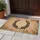 Botanical Laurel Wreath Organic Leaves Natural Fiber Warm Earthy Tones - Home Decor Gift Doormat - 5