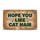 Hope You Like Cat Hair Text Cat Fur Paw Prints - Cat Lover Home Decor Gift Doormat - 3