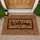 Welcome Black Script Heart - Home Decor Gift Doormat - 1