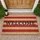 WELCOME Text Coarse Fiber Stripes - Patriotic Home Decor Gift Doormat - 1