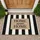 Home Sweet Home Light Brown Black White Striped - Everyday Home Decor Gift for Homeowners Doormat - 1
