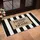 Home Sweet Home Light Brown Black White Striped - Everyday Home Decor Gift for Homeowners Doormat - 4