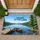 Welcome To The Lake Scene Dock Rowboat - Lake House Home Decor Gift for Lake Lover Doormat - 1