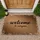 Welcome Script Organic Texture Calligraphy - Home Entryway Decor Doormat - 1
