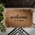 Welcome Script Organic Texture Calligraphy - Home Entryway Decor Doormat - 6