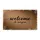 Welcome Script Organic Texture Calligraphy - Home Entryway Decor Doormat - 3