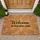 Welcome TO OUR FIRST HOME Natural Fibers Leaves Housewarming Gift Doormat - 1