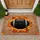 Gobble Gobble Football Fall Leaves - Thanksgiving Day Harvest Decor Doormat - 1