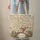 Camper Van Lavender Wildflowers Pine Trees Personalized Name Wreath - Travel Gift Quilted Tote Bag - 6