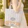 Personalized Sleeping Fox Kits Stars - Fox Lover Gift Quilted Tote Bag - 4