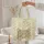 Cat Face Damask Swirl Botanical - Cat Lover Home Decor Gift Quilted Tote Bag - 5