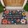 Radicalized Basic Decency Text Folk Art Flowers Lush Foliage - Home Decor Gift Doormat - 1