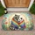 Raccoon Opossum Stained Glass Rainbow Blanket - Wildlife Lover Home Decor Gift Doormat - 1