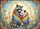 Raccoon Opossum Stained Glass Rainbow Blanket - Wildlife Lover Home Decor Gift Doormat - 7